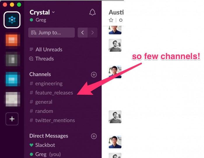 slack channels